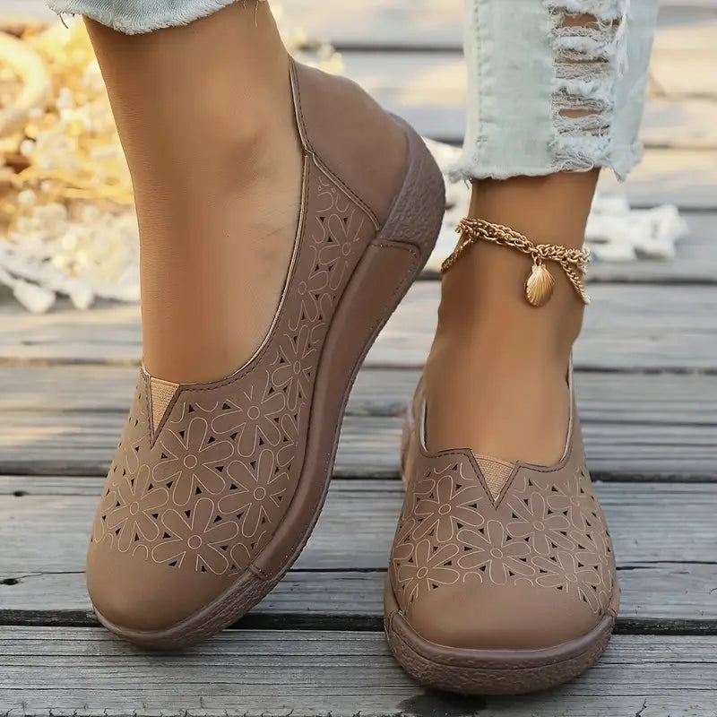 🔥Best Seller-Last Day Sale 60% OFF🔥 Women's Orthopedic Slip-On Flats with Arch Support – Fashionable and Versatile Casual Shoes for All-Day Comfort