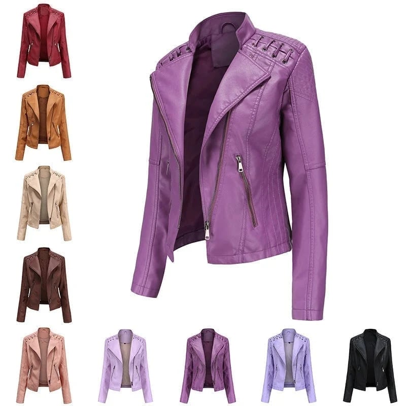 π₯ Washed Leather Jacket