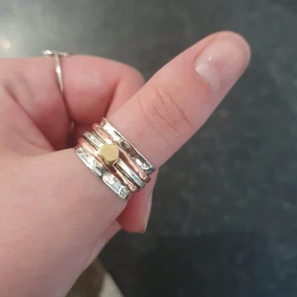 🎁Self Love Spinner Heart Ring 💖