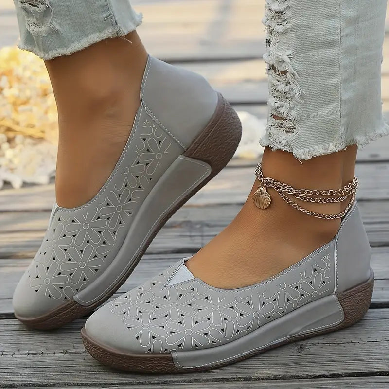 🔥Best Seller-Last Day Sale 60% OFF🔥 Women's Orthopedic Slip-On Flats with Arch Support – Fashionable and Versatile Casual Shoes for All-Day Comfort