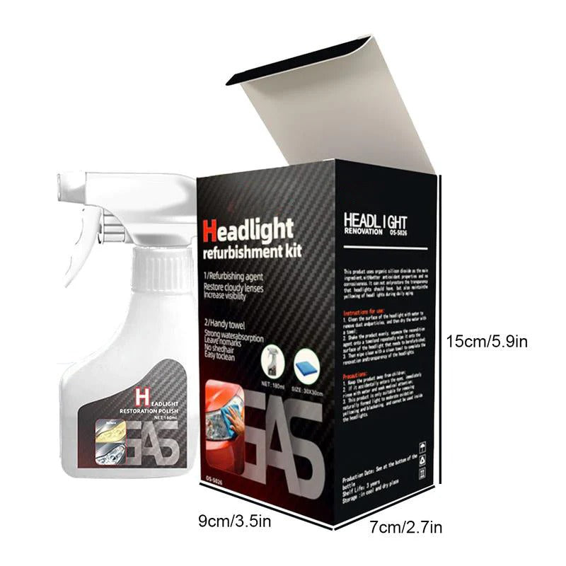 🔥LAST DAY PROMOTION - 50%OFF🔥Automotive Headlamp Refurbisher & Crystallization Coating Agent Kit