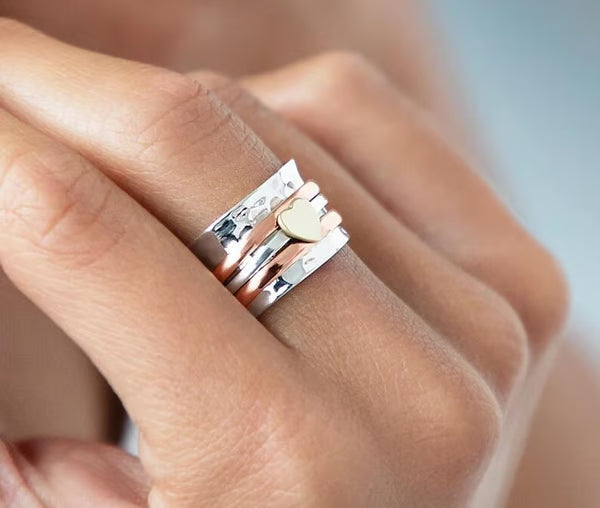 🎁Self Love Spinner Heart Ring 💖