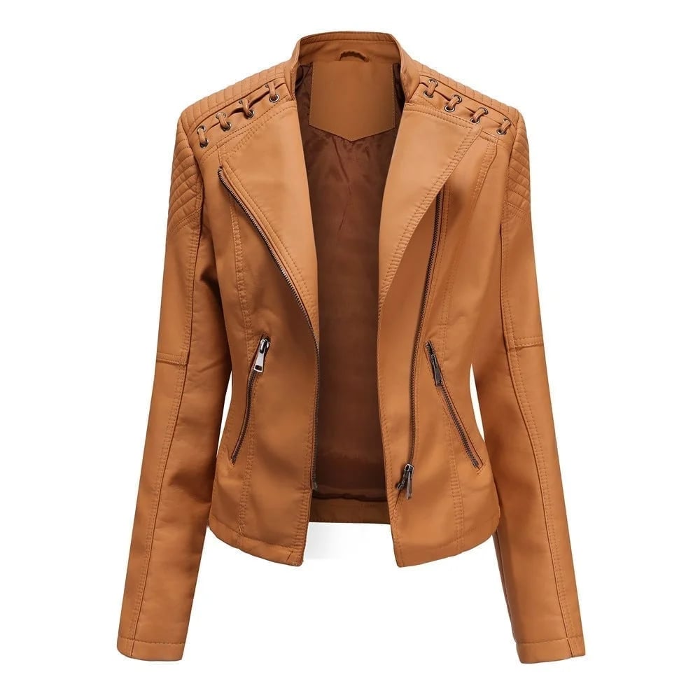 π₯ Washed Leather Jacket