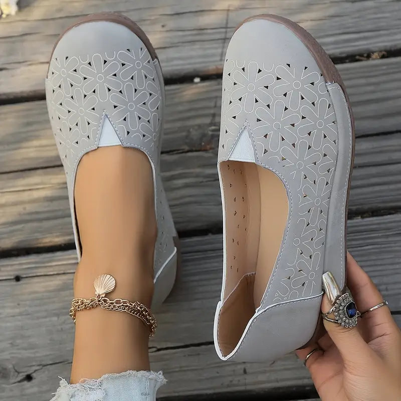 🔥Best Seller-Last Day Sale 60% OFF🔥 Women's Orthopedic Slip-On Flats with Arch Support – Fashionable and Versatile Casual Shoes for All-Day Comfort