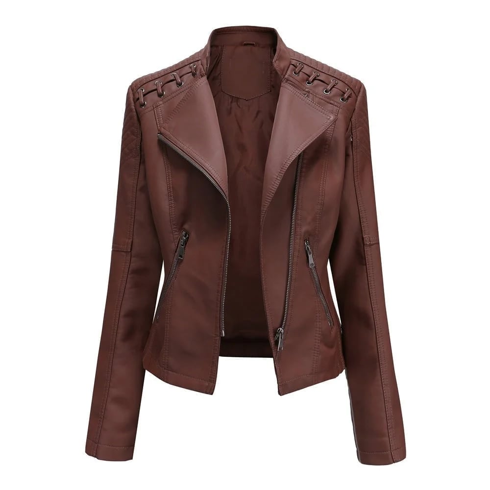 π₯ Washed Leather Jacket