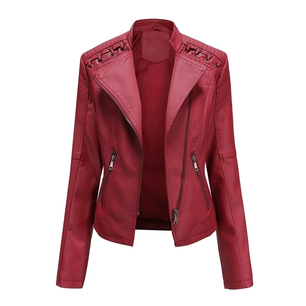 π₯ Washed Leather Jacket
