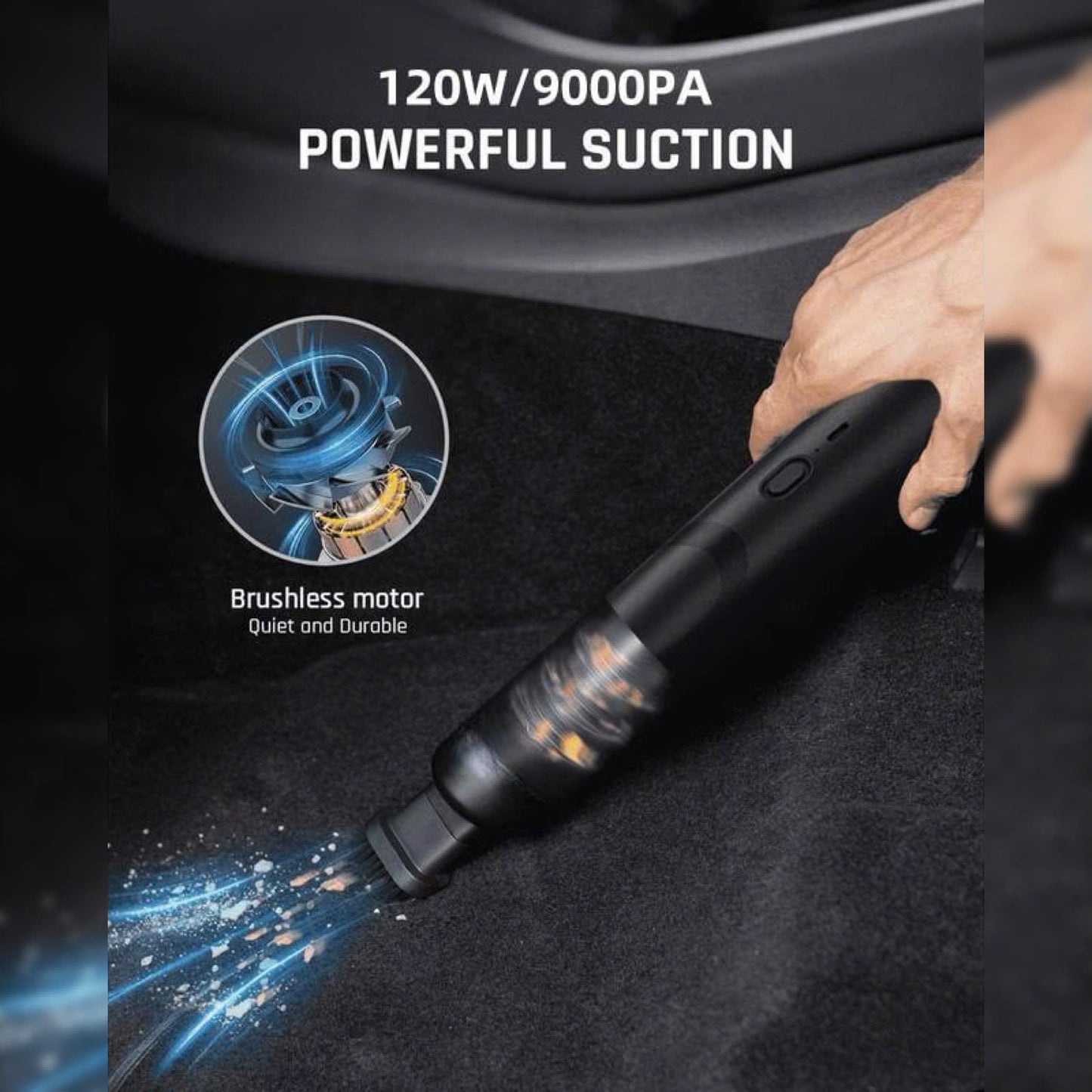 💥 Slim V8 Mate Cordless Car Vacuum High Power 12000Pa/30AW