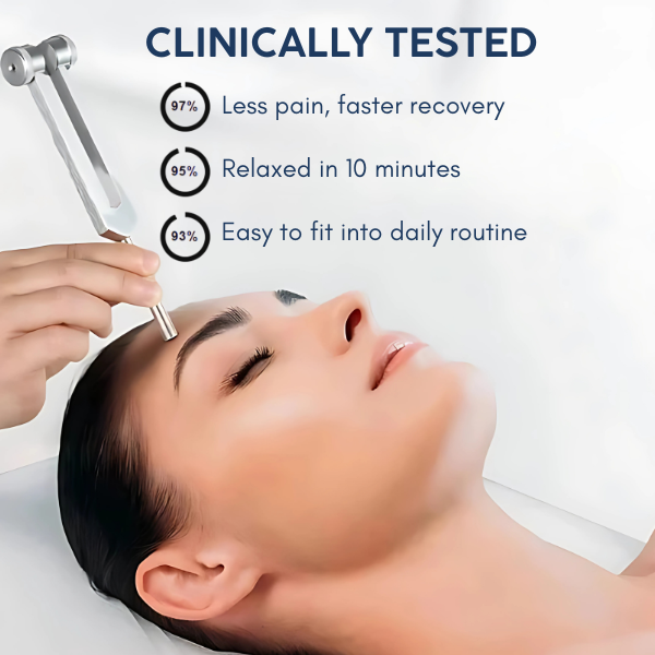 HarmoniFork | 128Hz Healing Instrument | Calm Stress, Relieve Pain