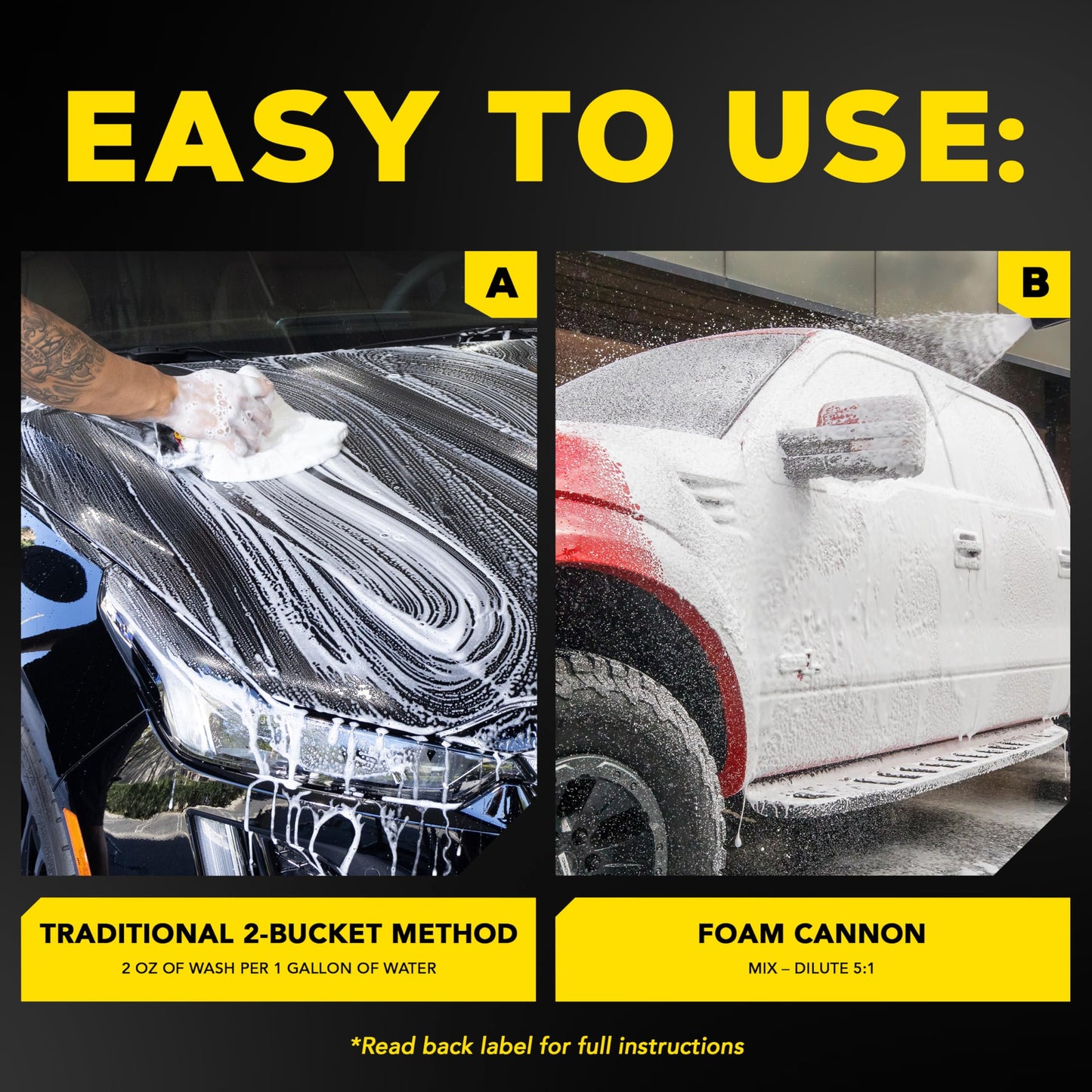 Meguiar's Gold Class Car Wash 64oz – Foam Cannon & Bucket Safe, Glossy Finish