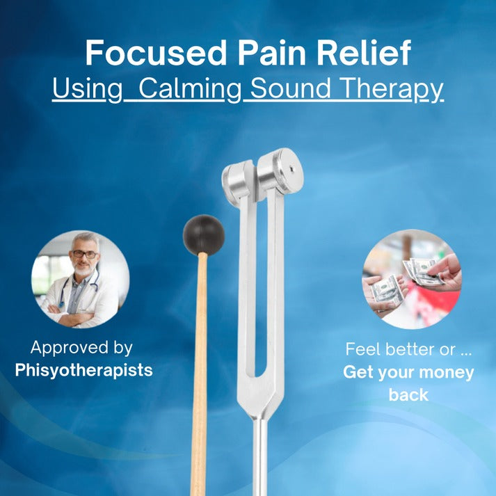 HarmoniFork | 128Hz Healing Instrument | Calm Stress, Relieve Pain