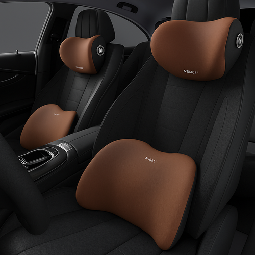 🎁 Car Headrest & Lumbar Support Cushion